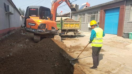 顺义杨镇一村庄基础设施大改造,道路拓宽 建停车位......
