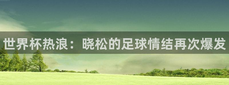 世界杯欧洲预选赛:世界杯热浪:晓松的足球情结再次爆发